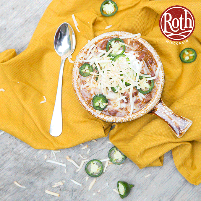 Chili for the chilly days. Topped with an ultimate cheese blend!