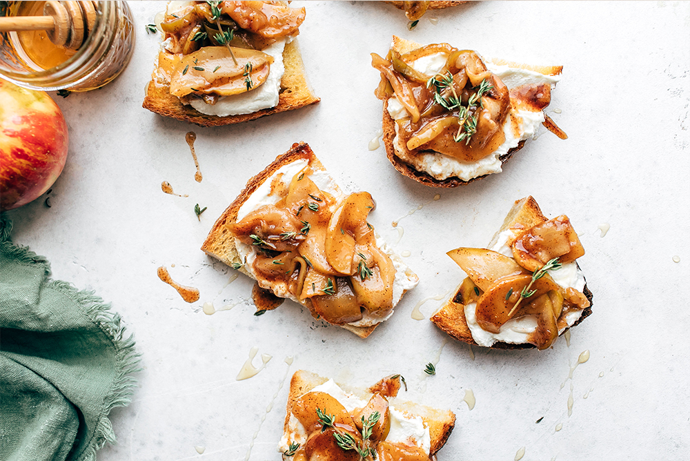 Cinnamon Baked Apples with Creamy Chèvre