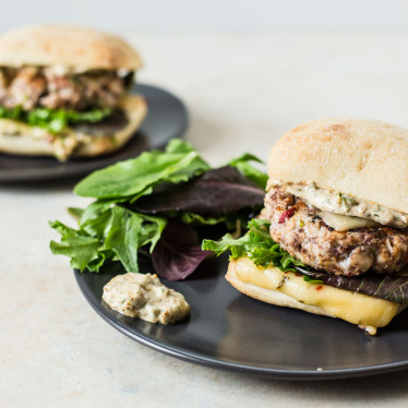 Green Chile Chicken Burgers