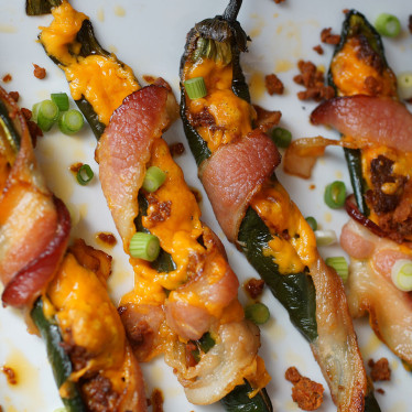 Spicy Bacon-Wrapped Peppers