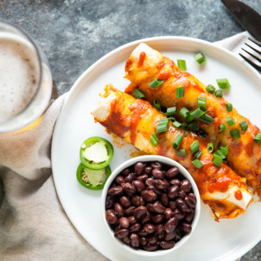 Sriracha Chicken Enchiladas