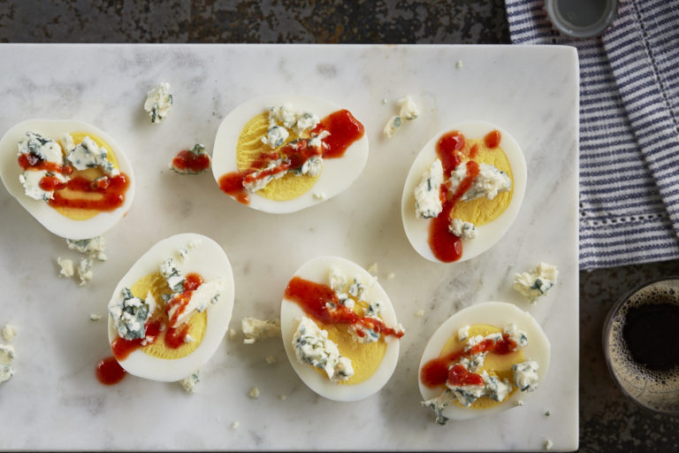 Buffalo Blue “Deviled” Eggs