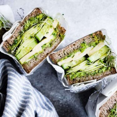 Avocado Green Goddess Sandwiches