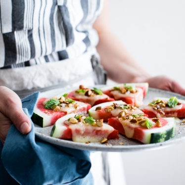 Charred Watermelon Wedges with Grand Cru®