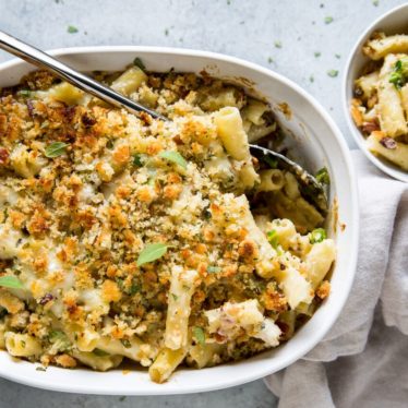 Baked Ziti with Bacon and Brussels Sprouts