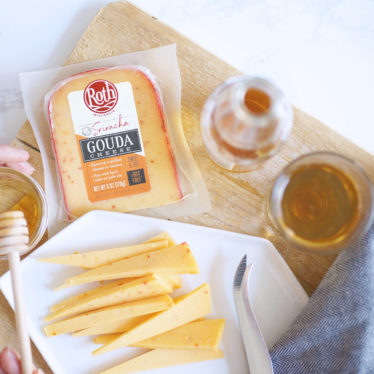 Roth Sriracha Gouda cheese with honey