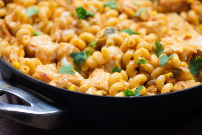 One-Pot Chicken Taco Pasta