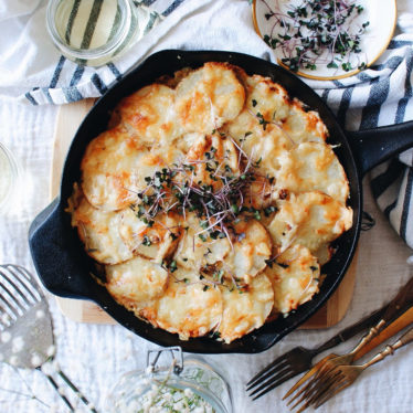 Cheesy Skillet Potatoes