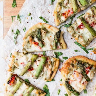 Asparagus & Pea Pesto Flatbread