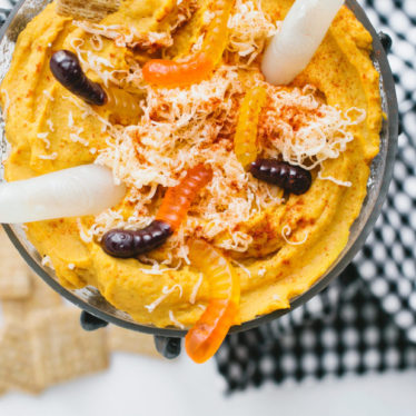 Cheesy Butternut Squash Hummus