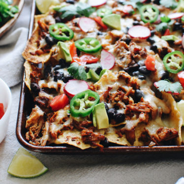 Hatch Chile Pork Sheetpan Nachos with Havarti