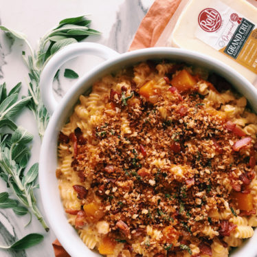 Butternut Squash Mac n’ Cheese with Bacon