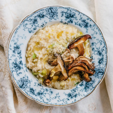 Cheesy Mushroom Risotto