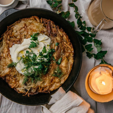 Crispy Cheesy Potato Pancake