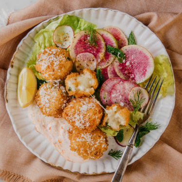 Cheesy Arancini Balls