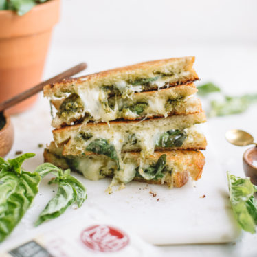 Garden Pesto Grilled Cheese