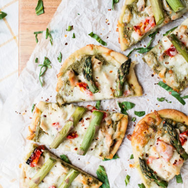 Asparagus & Pea Pesto Flatbread