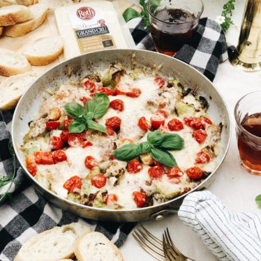 Cheesy Chicken Garden Skillet