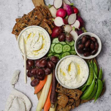 Whipped Garlic Herb Goat Cheese Dip