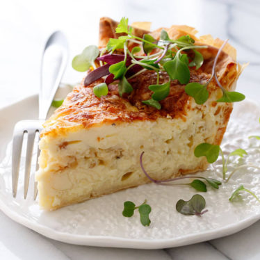 Cheese & Caramelized Onion Quiche