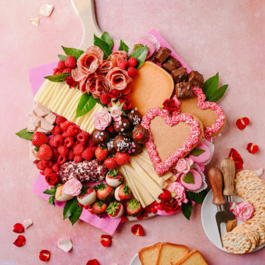 Valentine's Day Cheeseboard with Roth Cheese