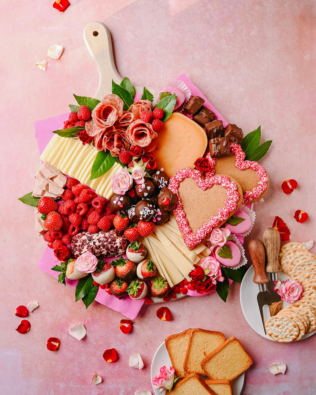 Valentine's Day Cheeseboard with Roth Cheese