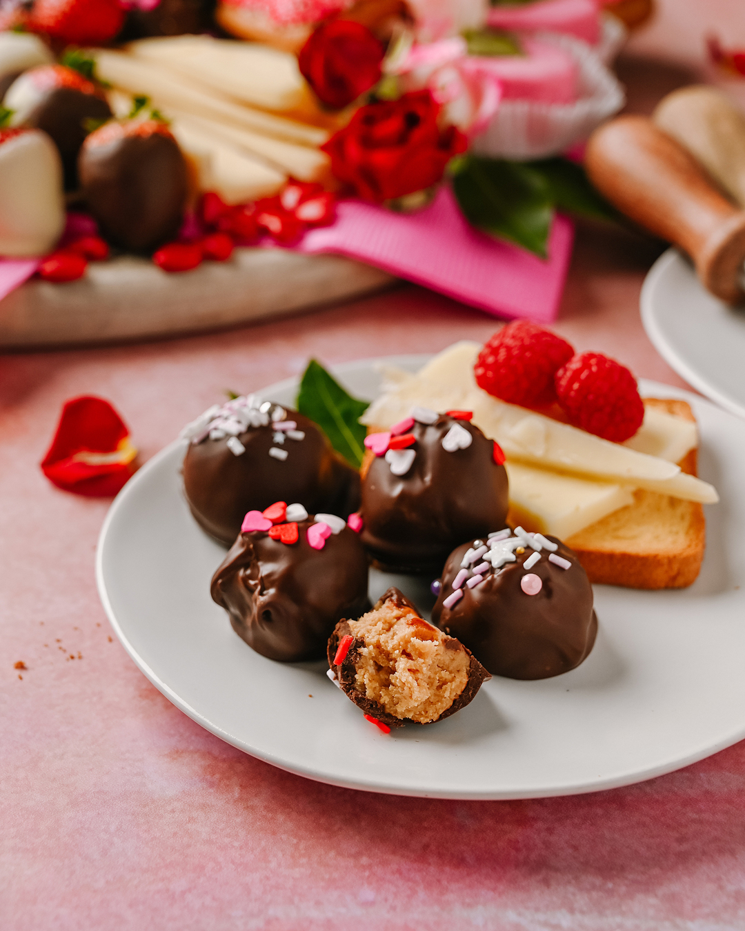 Valentine's Day Cheeseboard with Roth Cheese