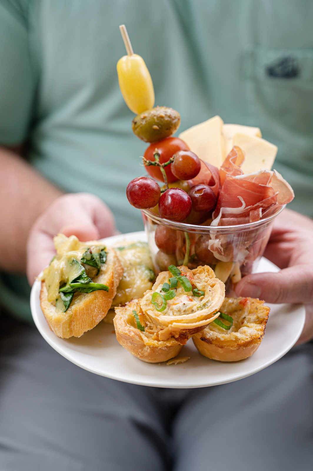 Three Spinach Artichoke Gouda Appetizers