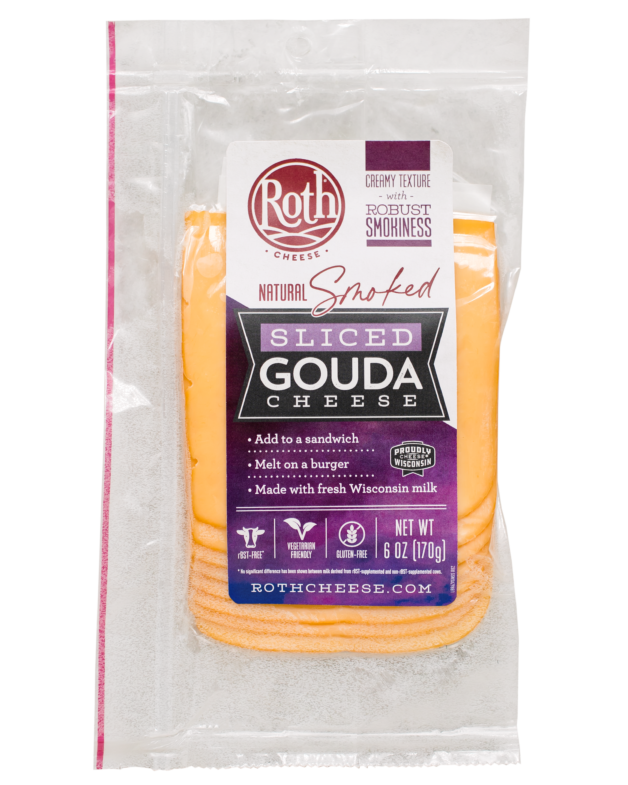 Natural Smoked Sliced Gouda