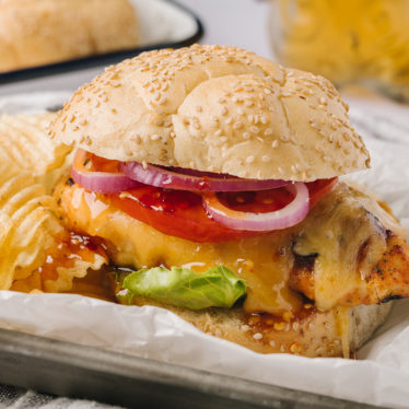 Hot Honey and Gouda Grilled Chicken Sandwich