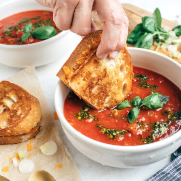 Classic Grilled Cheese and Tomato Soup
