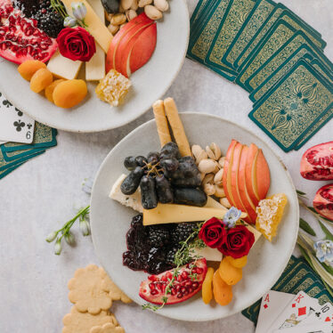 New Year’s Eve Cheese Plates for Two
