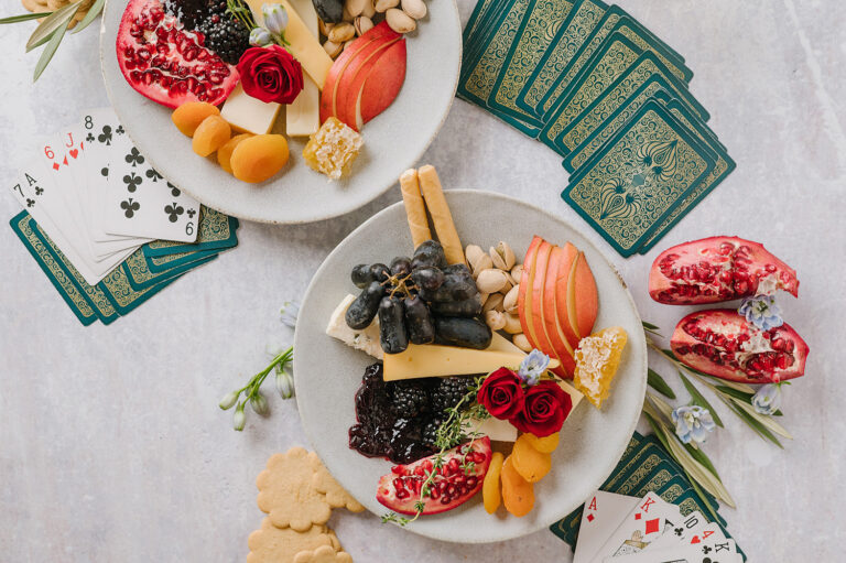 New Year’s Eve Cheese Plates for Two