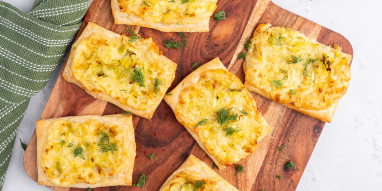 Leek Puff Pastry with Dill Havarti - Roth Cheese