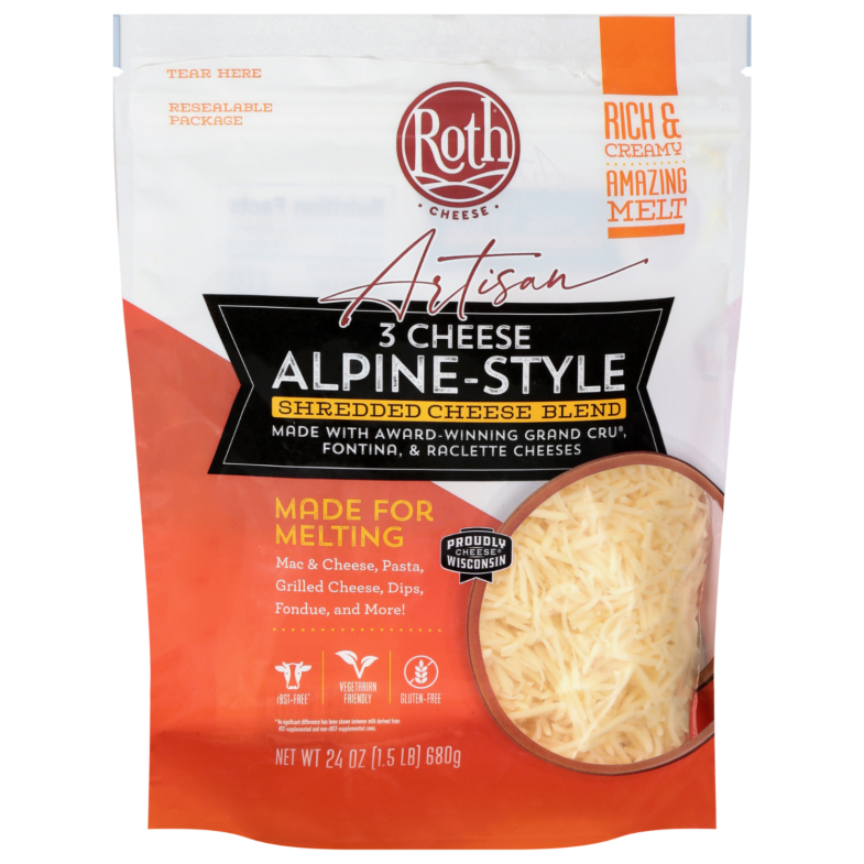 3 Cheese Alpine-Style Shredded Cheese Blend